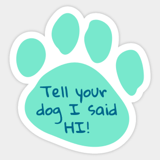 Paw Sticker